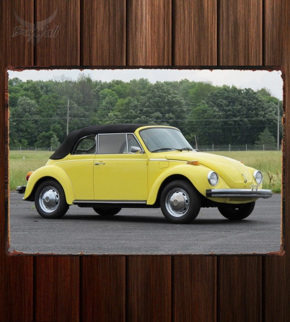 Металлическая табличка Volkswagen Beetle Convertible (Type 1)